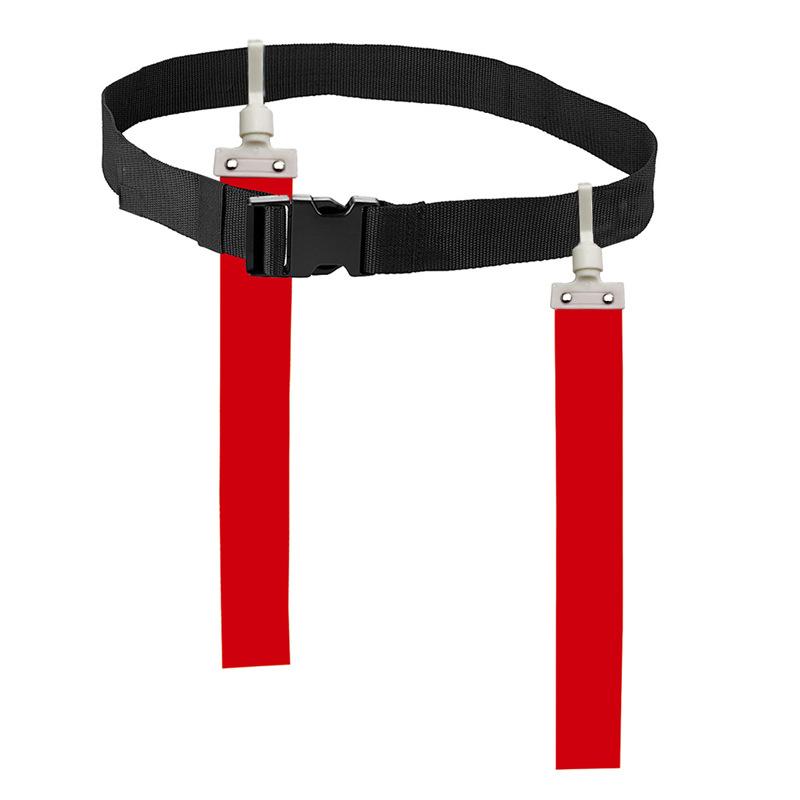 1pc Adjustable Soccer Rugby Flag Tag Waist Strap Football Waist Flag American Style Football Match Training Belt