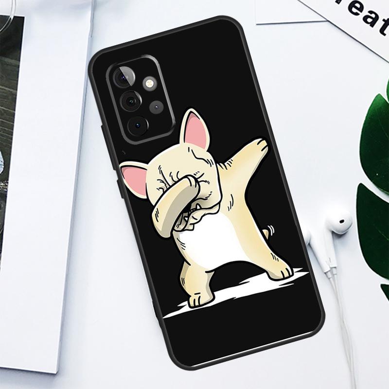 Французский бульдог Для Samsung Galaxy A06 A05 A16 A54 A34 A14 A55 A35 A15 A53 A33 A13 A22 A32 A52 Чехол для телефона