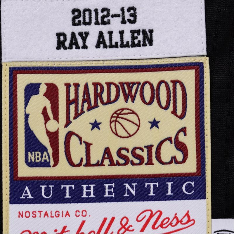 Mitchell Ness Nba Miami Heat 2012 Ray Allen jersey AJY44943-MHE12RALBLCK
