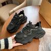 Thick-soled Heightened Little Dad Shoes for Women's 2025 Autumn New Fashionable Versatile Mesh Breathable Sports and Leisure Shoes