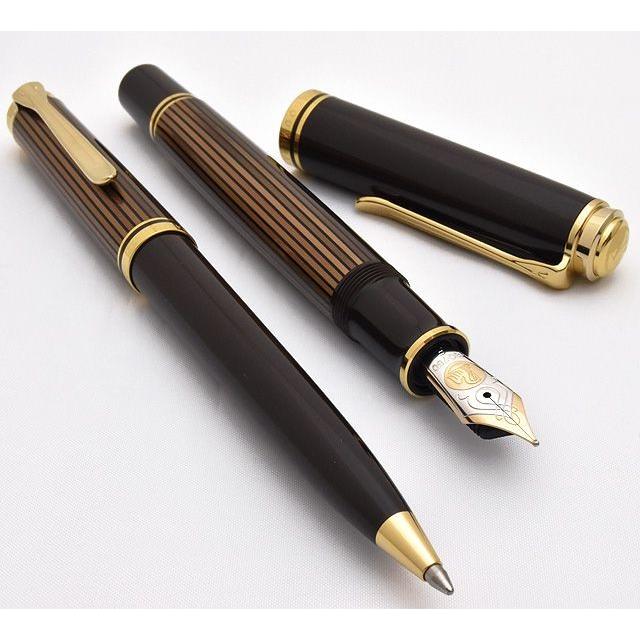 Pelikan Ballpoint Pen Souverän K800 Brown Black Special Production Regular Import Gift Luxury Present