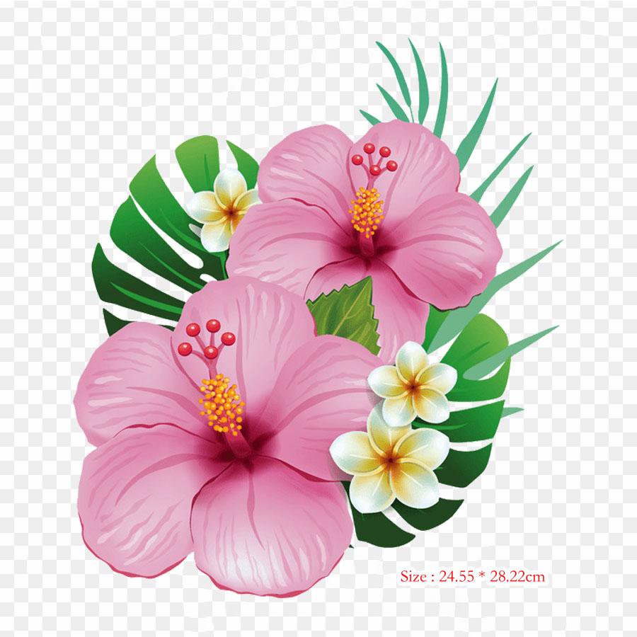 Цветок Моаны, цветок, рисунок, термоперенос, печать, виниловые нашивки, наклейки для одежды, аппликации «сделай сам», моющиеся нашивки