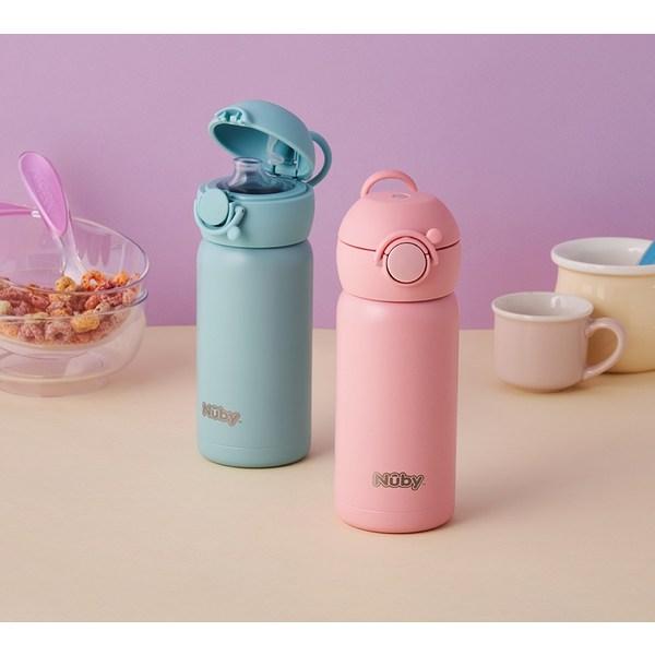 Бутылка для воды Nubi One-Touch 2 из нержавеющей стали, ягодно-синяя, 1 шт., 300 мл