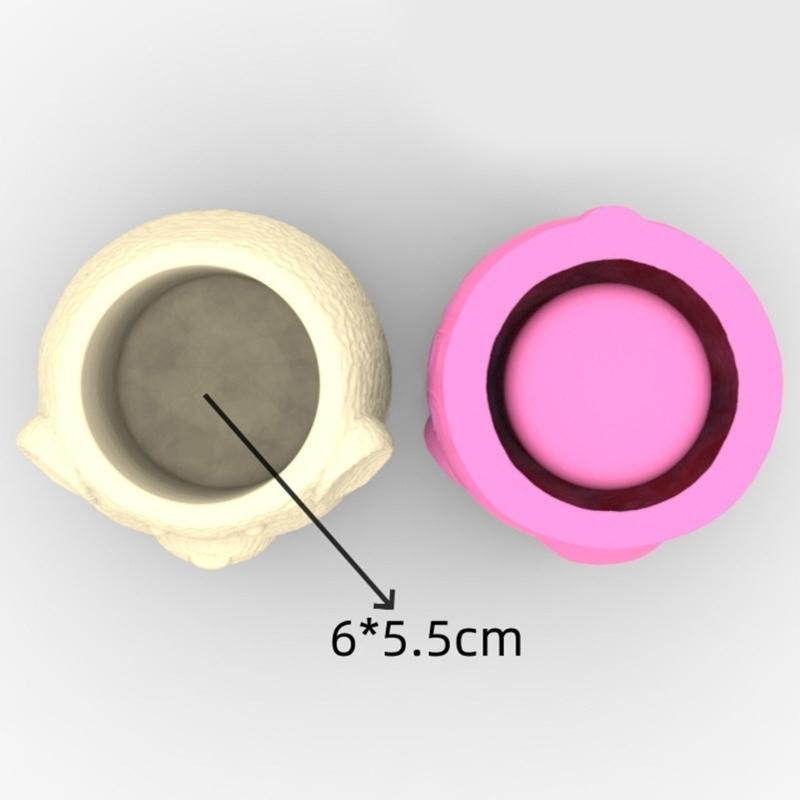 Cute Bear Silicone Mold Succulent Flower Silicone Mold for Crafts Unique Succulent Candle Holders