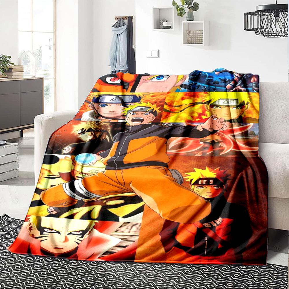 Naruto Blanket Soft Warm Cozy Perfect for Sofa Livingroom Bedding All-Season Use Modern Suitable for Gifting Relatives and Friends