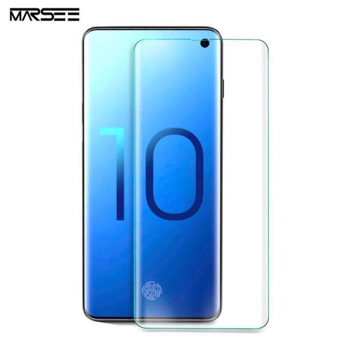 Verre Trempé Samsung Galaxy S10, Protection Ecran Anti-Rayures Haut Définition Vitre Film Protection pour Samsung Galaxy S10 P02206