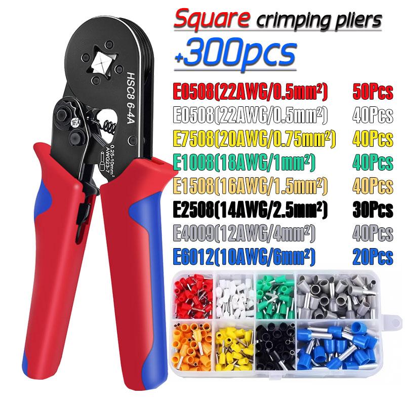 Инструменты для обжима наконечников, мини-электроинструменты HSC8 6-4/10-6(0,25-10 мм²) Зажим для ремонта проводного соединения