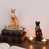 Egyptian Cat Resin Decorative Candlestick OrnamentHome Dining Room Atmosphere Candlestick Decoration