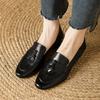 Fashion Classicial British Style Women's Loafers 2025 Autumn New Trendy Casual Office Work Shoes Retro Solid Color Soft Soled Lady Pumps