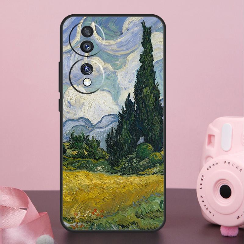 Кейс-холдер для масляной живописи в стиле Ван Гога для Honor Magic 8 Pro 5 6 7 Pro Win X9a X9b X9c X9d X8b X8c 50 70 90 200 400 Lite Чехол