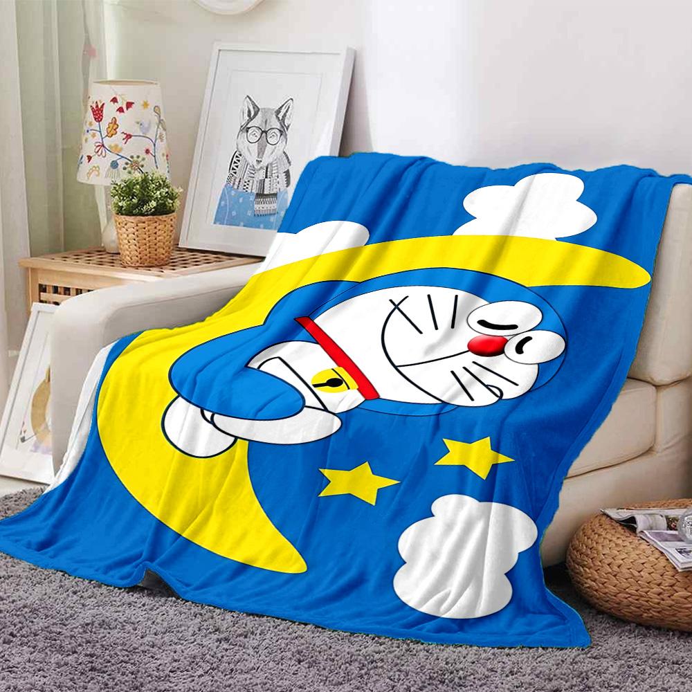 1pc Doraemons Pink Adventure Flannel Blanket,Ultra Soft Warm Plush Throw for Home Bedroom Bed Sofa Cover Camping Picnic gift Y7244