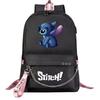 Anime Backpack Usb Teen Student School Bag Men'S And Women'S Leisure Travel Backpack