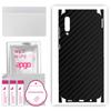 apgo Protective Skin Sticker for the Back+sides Compatible with Samsung Galaxy A70, Full Wrap Film, Foil, Vinyl - Pattern Carbon Black