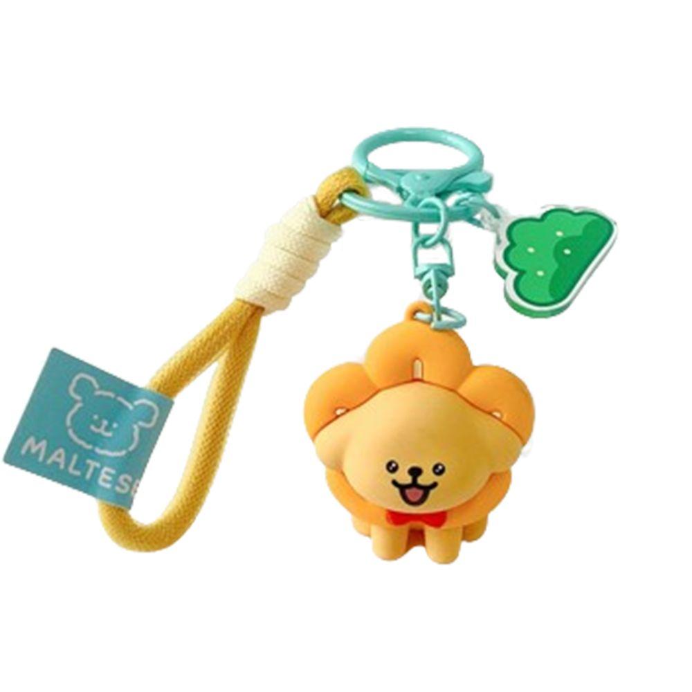 Брелок-подвеска в виде мультяшной собаки в виде 3D-образного пончика, брелок в виде куклы-мопса, подарки