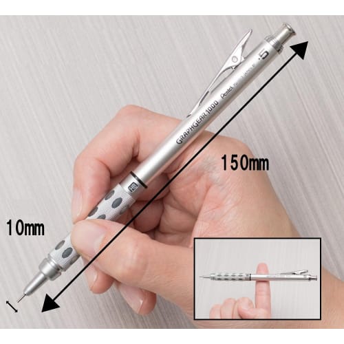 Механический карандаш Pentel Graph Gear 1000 PG1015 0,5 мм серебристый
