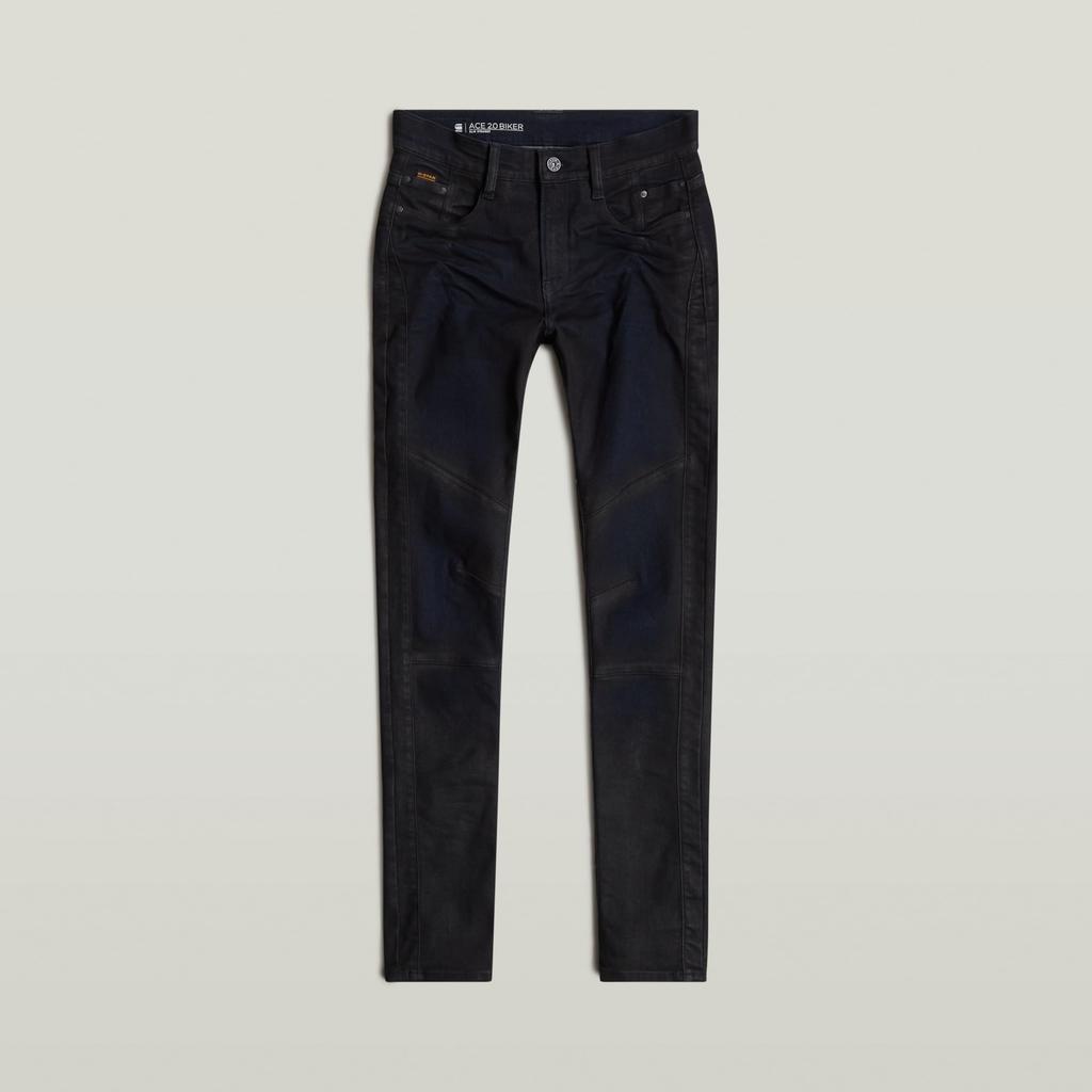 G-STAR Jeans Women Slim Fit Navy Ace 2.0 Biker Slim Straight Wmn D25285-8968-G807-W25/L32