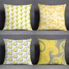 Наволочка с геометрическим желтым узором для украшения интерьера, офиса, гостиной, дома