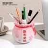 Креативный милый персонаж скульптура держатель для ручки офисный рабочий стол хранение украшение студенческие практичные канцелярские принадлежности украшение дома