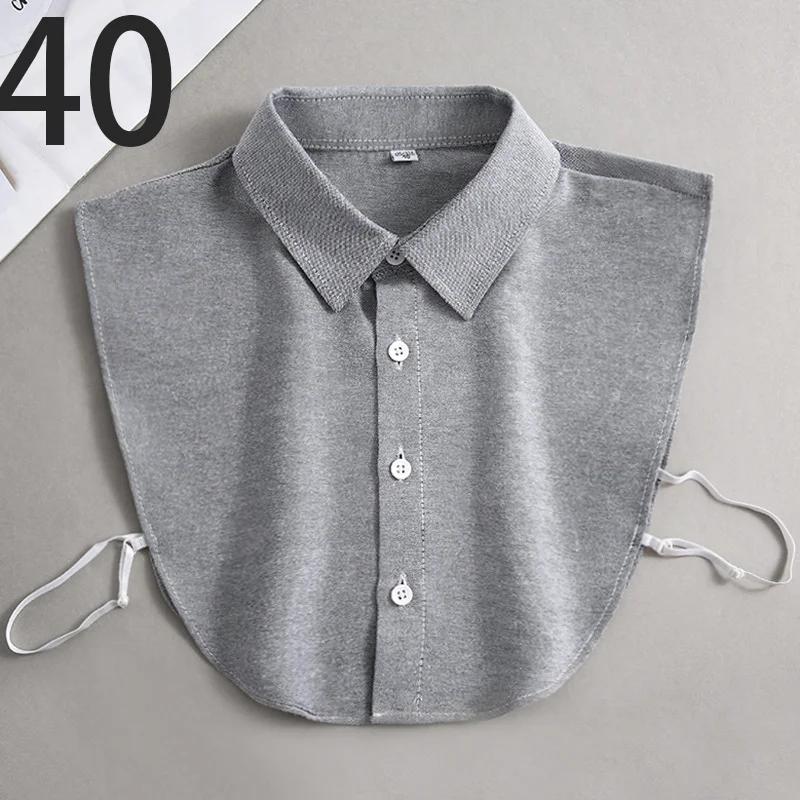 Оксфордская текстильная хлопковая накладка-воротник для мужчин, унисекс, универсальная, весенне-летняя, модная, деловой воротник для ношения под рубашку в офисе