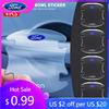 Car Sticker 4Pcs Transparent Car Door Handle Bowl Protector Film Anti-Scratch Sticker For Ford Ecosport Edge Figo Flex Focus Fus