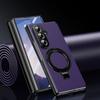 Для Magsafe Магнитный Чехол для Телефона для Samsung Galaxy Z Fold 7 6 5 4 3 Кожаный Шарнирный Держатель Защитное Покрытие на Весь Экран