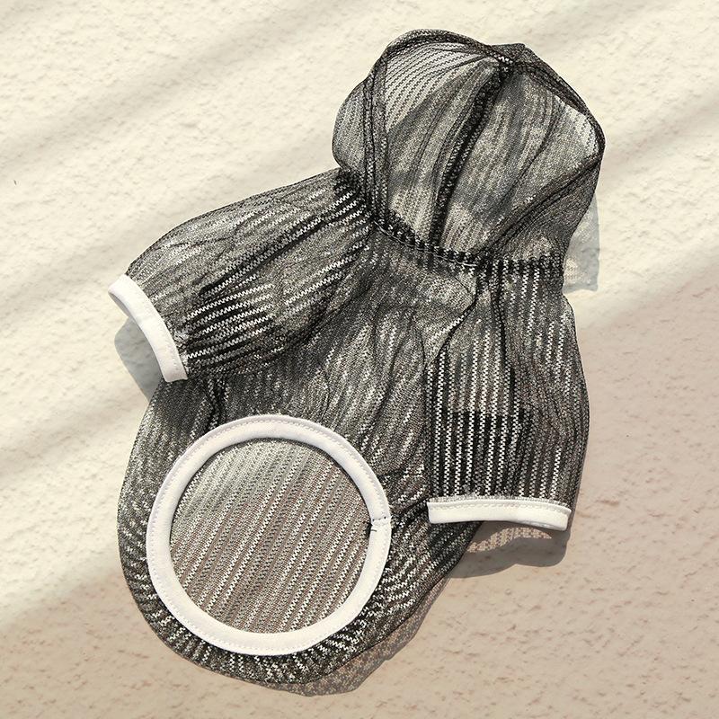 Весна и Лето Прозрачная Рубашка Одежда Собака Солнцезащитная Одежда Одежда для Кошек Жилет Питомец Маленькая Собака Принадлежности Сетка Марля