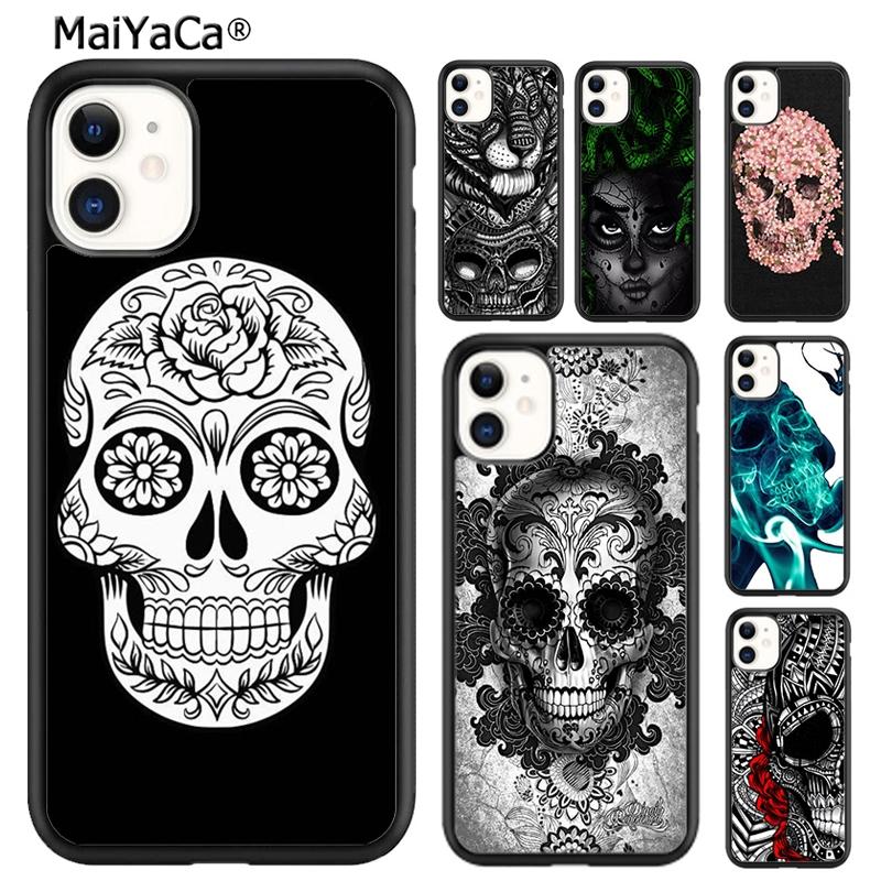 Чехол для телефона с мексиканским сахарным черепом Для iPhone 17 Air 16 pro max 15 14 plus 12 13 Чехол-оболочка coque