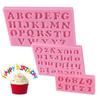 3pcs/set Number Letter Shape Silicone Mold Cake Decoration 3D Food Grade Soap Chocolate Moulds