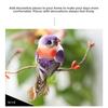 6PCS DIY Accessories Artificial Birds Mixed Color Artificial Bird Model  Garden Ornament
