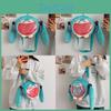 Plush Hatsune Miku Cartoon Shoulder Bag Zipper Design Adjustable Strap Shoulder
