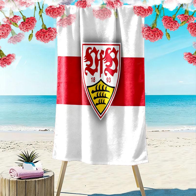 Stuttgart History Print Beach Towel, Large Soft Quick Dry Towel for Beach Camping Swimming