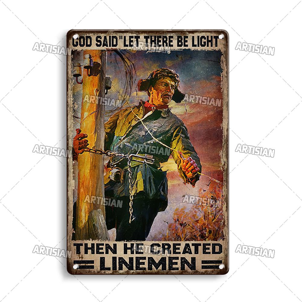 Artisian Job Metal Sign Work Tin Poster Police Accountant Scientist Writer Shoemaker Decorative Plate Wall Decor Garage Bar Pub