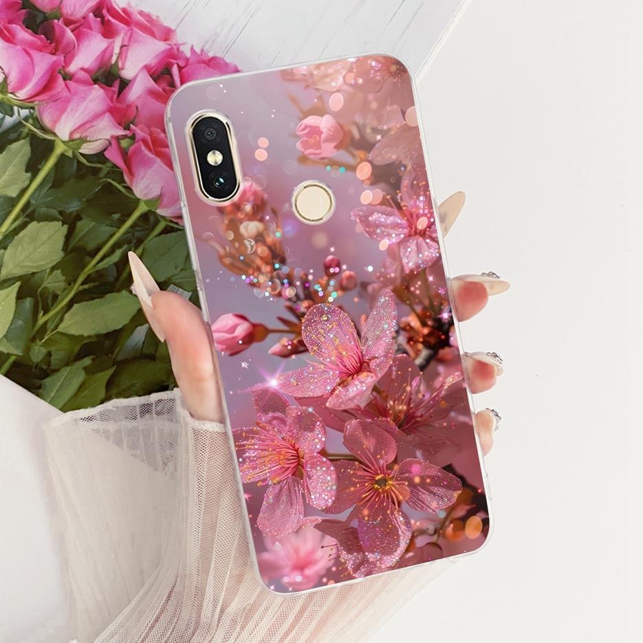 For Xiaomi Redmi Note 6 Pro Case Luxury Butterfly Tree Painted Cover Soft Silicone Case For Xiaomi Mi A2 Lite Redmi 6 Pro Fundas