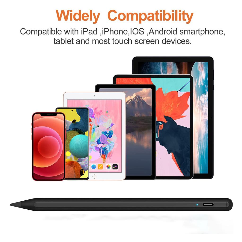 High Accurate Rechargeable Type-C Touch Screen Magnetic Stylus Pen with Smooth Writing and No Lag for Tablet & Phone