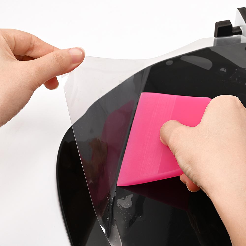 EHDIS Pink Rubber Scraper Soft PPF Wrapping Car Tools Wash Accessories Vinyl Tint Window Film Glass Water Removal Card