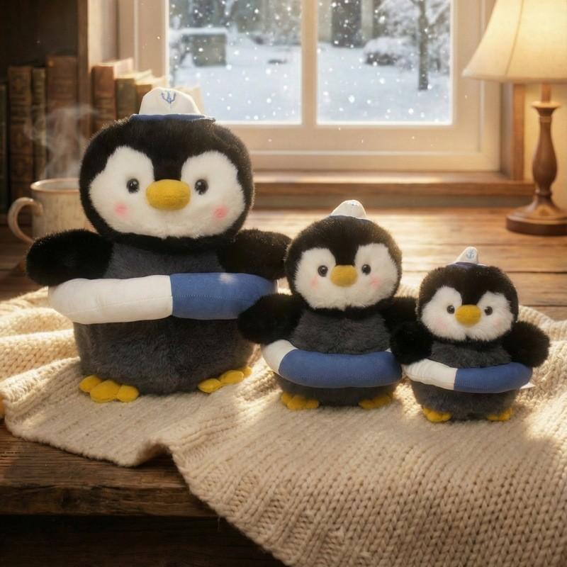 Plush Penguin Toy With Pp Cotton Filling For Kids Gift And Collectible Decor