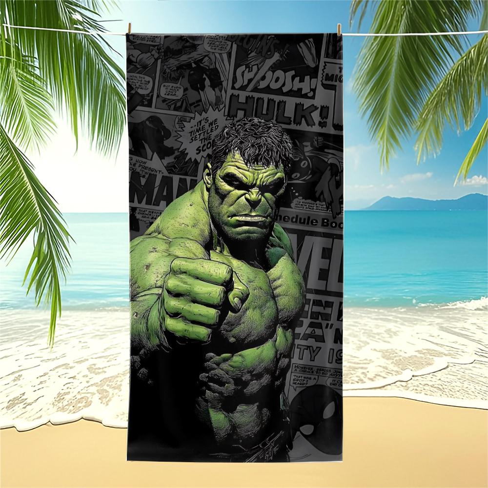 Incredible Hulk Beach Towel,Marvel Quick Dry Pool Towel,Camping Towel,Bath Towel Blanket for Kids,Adults,Boys Birthday Gift