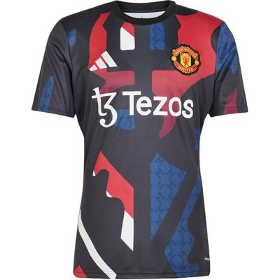 MUFC Preshi Fashion Crew Neck Pullover Short Sleeve Football Shirt Men Tops Black Red Han-Jade-White JD7147