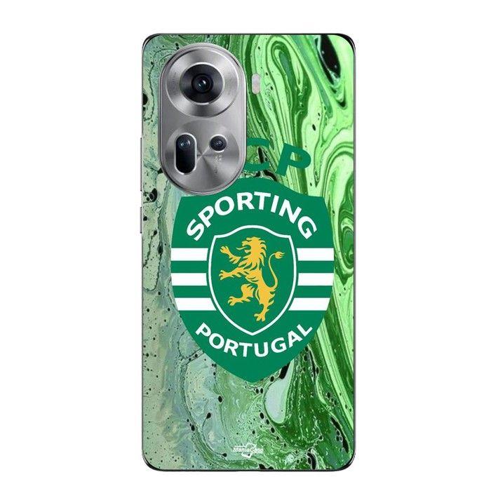 Coque Pour Oppo Reno 11 5g SCP sporting portugal fond vert Maniacase