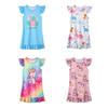 Kids Girls Pajamas Dress Short-sleeved Nightgown Children's Nightdress Home Wear