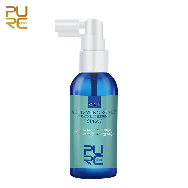 PURC Scalp Treatment Essence Spray Anti-Dandruff Anti-itchy Exfoliating Oil Control Anti Hair Loss 60ml