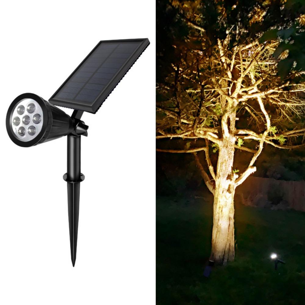 Solar Powered Garden Solar Spotlight 7 LED Solar Landscape Light 7 LED Solar Lawn Lamp  Patio Decor