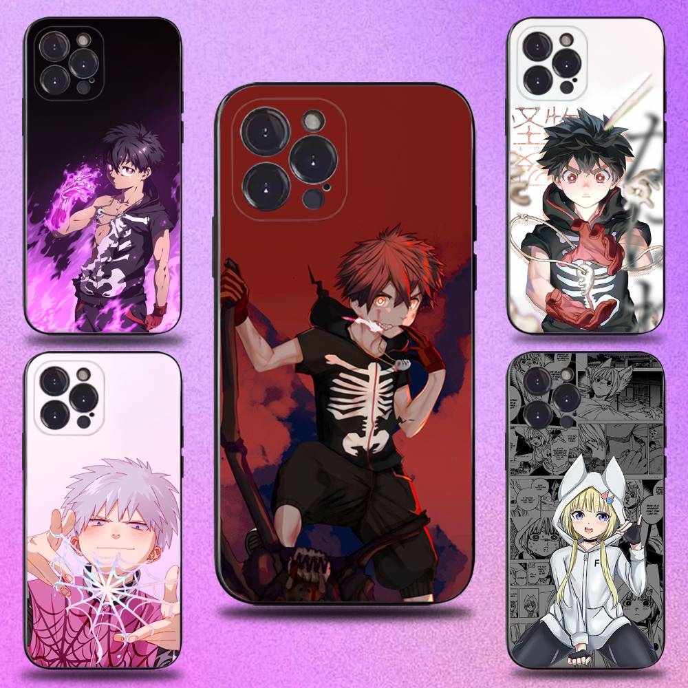 Аниме Ке моно Дзихен Чехол для телефона для iPhone 16,15,14,13,12,11 Plus,Pro Max,XS,X,XR,SE,Mini,8,7,Мягкий силиконовый черный чехол