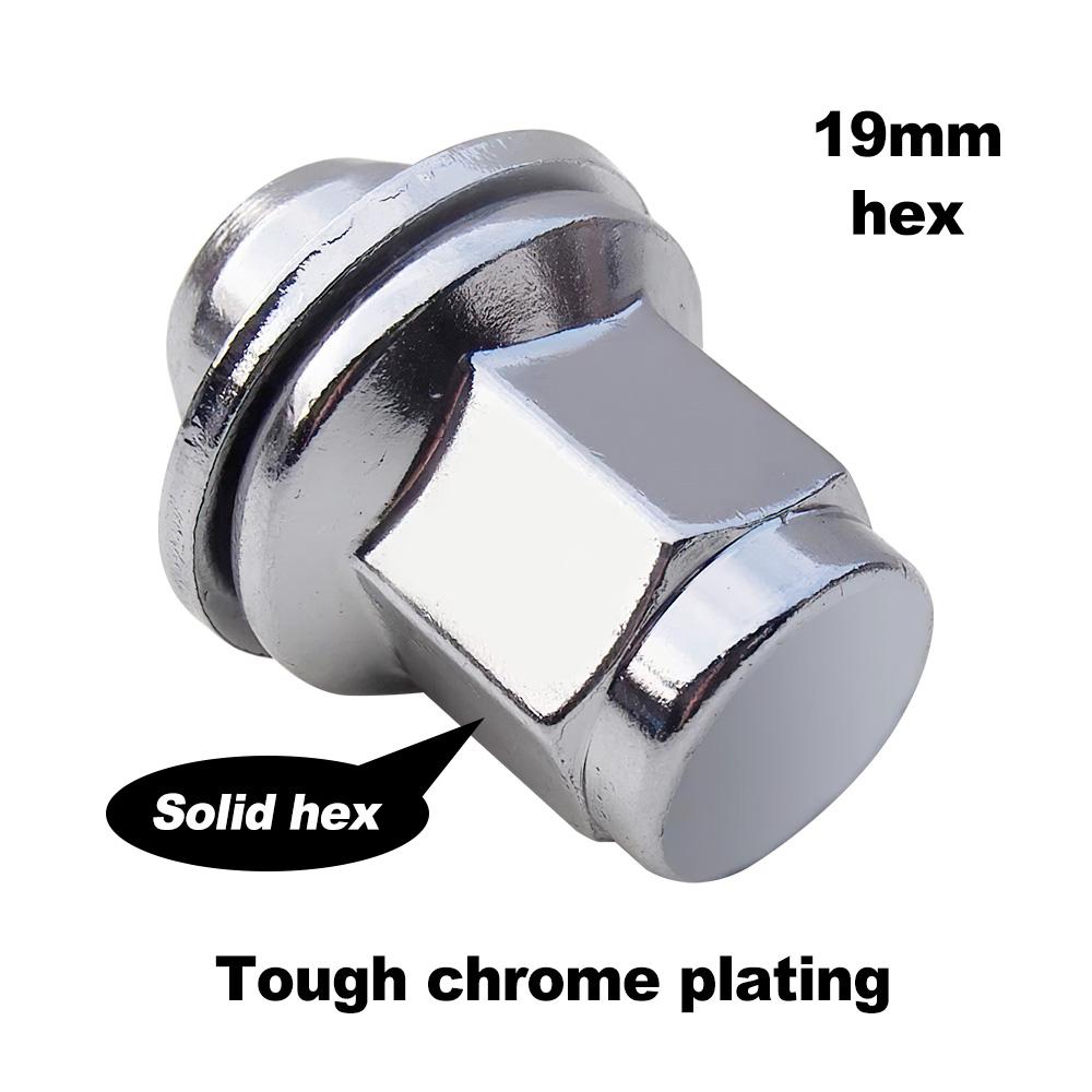 20PCS Iron Wheel Lug Nut Replacement for Jaguar XJ XK XF S X Type C2C35294 Silver Metal Accessories for Vehicles