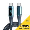 VAORLO Кабель USB Type C к USB C 100 Вт/5A PD, провод для быстрой зарядки, зарядное устройство для Macbook, Xiaomi, Samsung, кабель USBC Type-C