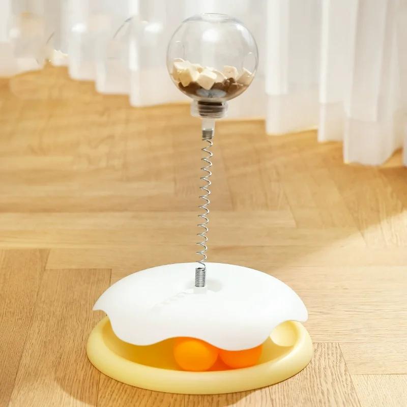 Игрушка для кошек Мяч с отверстиями для корма Игрушка-палочка для кошек Игрушка-вертушка для игр Саморазвлекающее устройство Товары для питомцев Товары для питомцев Аксессуары