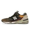 New Balance 991 Made in England Ненасыщенные мужские кроссовки Зелено-оливково-бордовый M991GYB