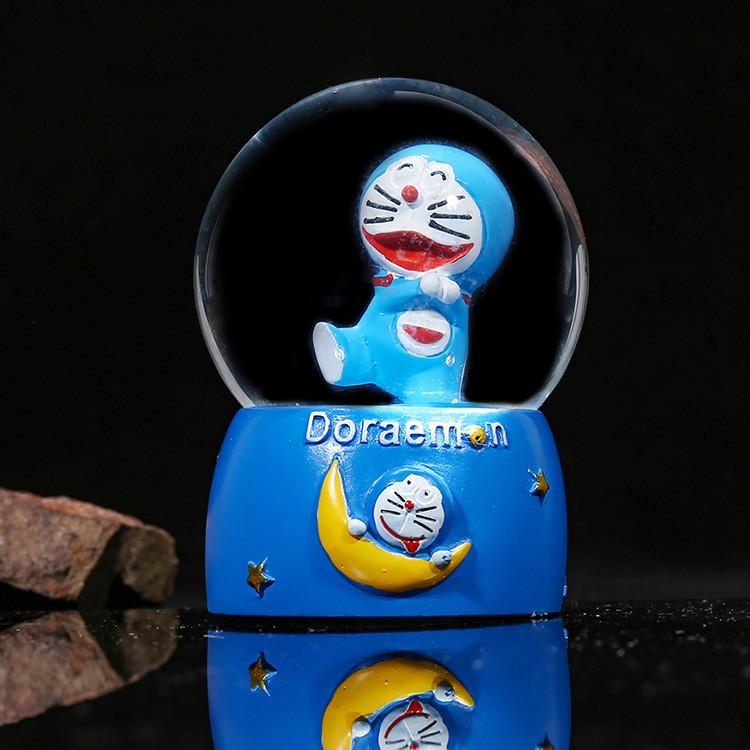 Милый фиолетовый лавандовый медведь, светящийся мини-кристальный шар, подарок на день рождения ребенка, настольное полимерное украшение