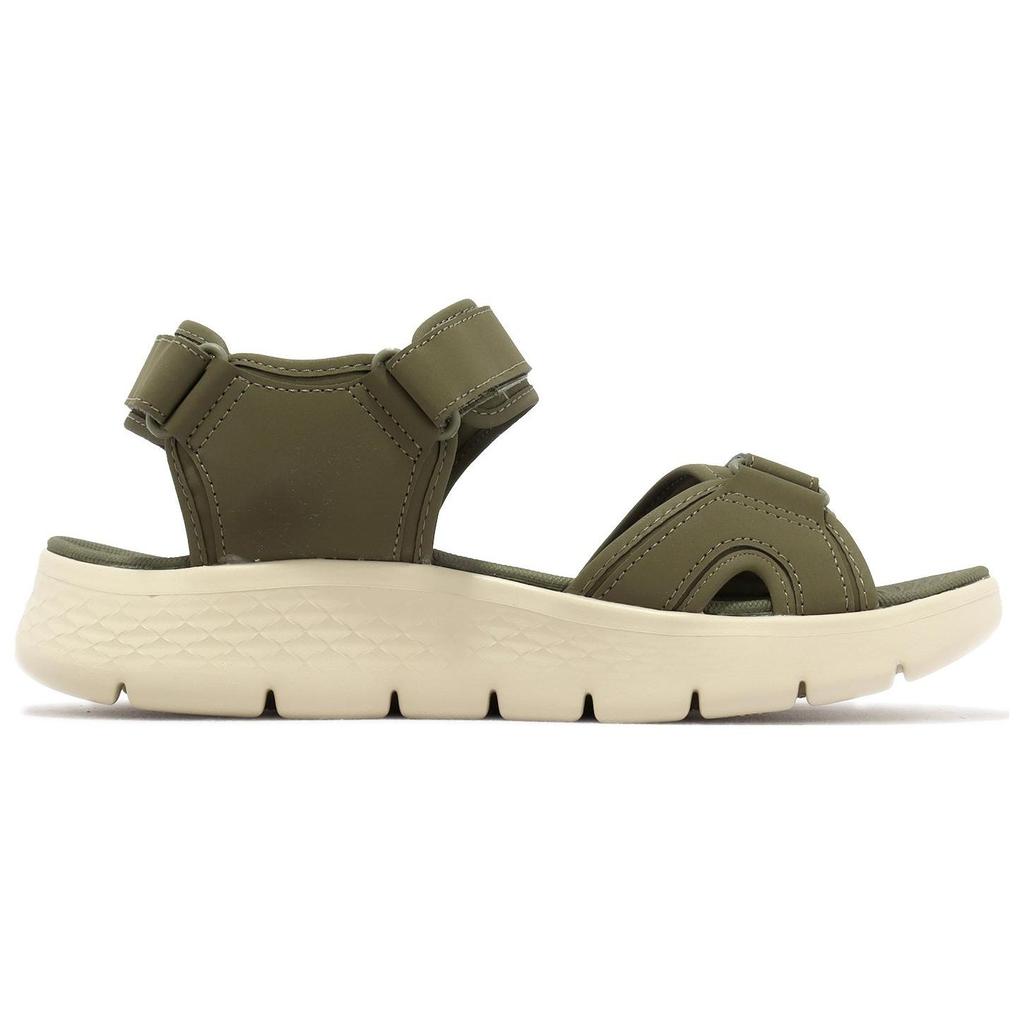 Skechers Go Walk Flex Простые Удобные Пляжные Сандалии Мужские Сандалии Зеленые 229205-OLV