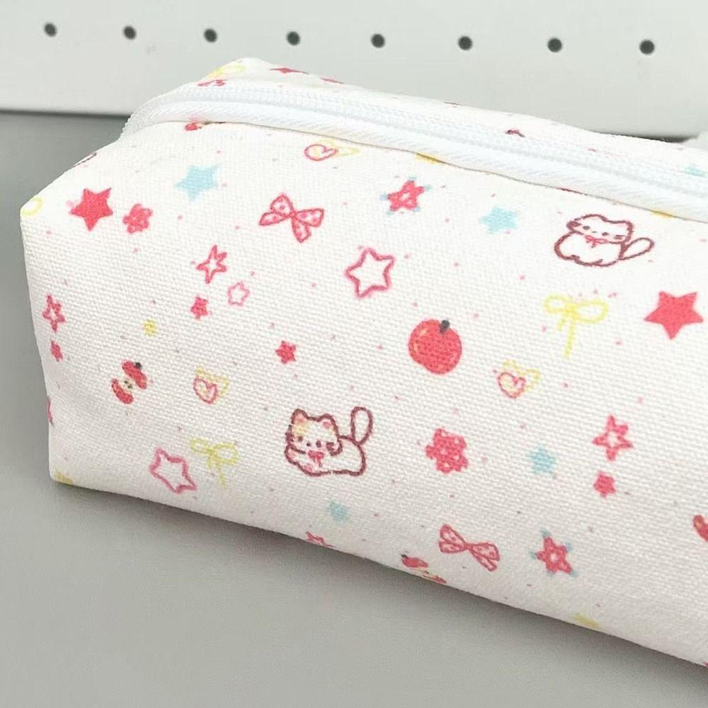 Large Capacity Pen Bag Cartoon Cat Dog Stationery Bag Cute Pencil Case  Students